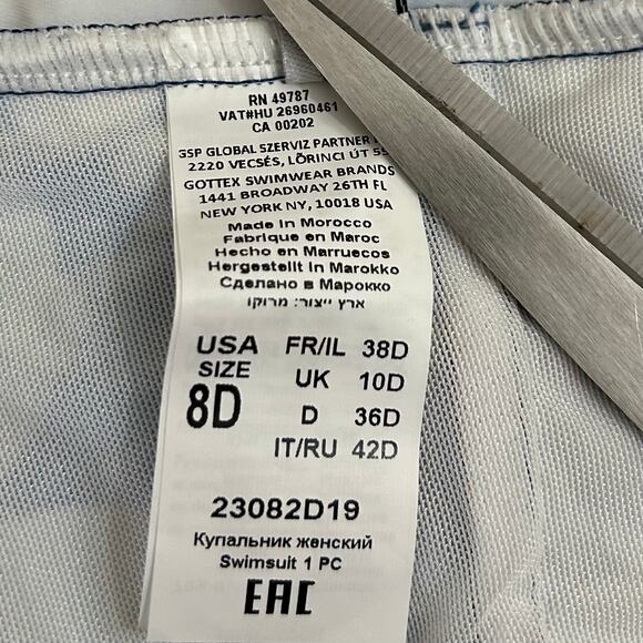 NWT PROFILE BY GOTTEX Rising Sun One-Piece Swimsuit. Size 8D - Picture 15 of 16